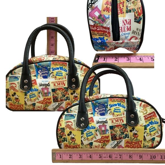 Disney Park Resort Mickey Mouse Small Duffle Hand Bag with Attached ID Wallet Vi - Picture 5 of 9